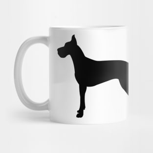 Great Dane Harlequin Great Danes Black and Fawn Great Danes Pattern in Brown Mug